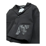 Daniele Alessandrini Giacca Tinta Unita con Logo per Neonato 1291J0833 NERO DANIELE ALESSANDRINI 