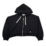 Dixie Felpa con Zip E Cappuccio Tinta Unita per Bambina LK04042G74 NERO DIXIE 