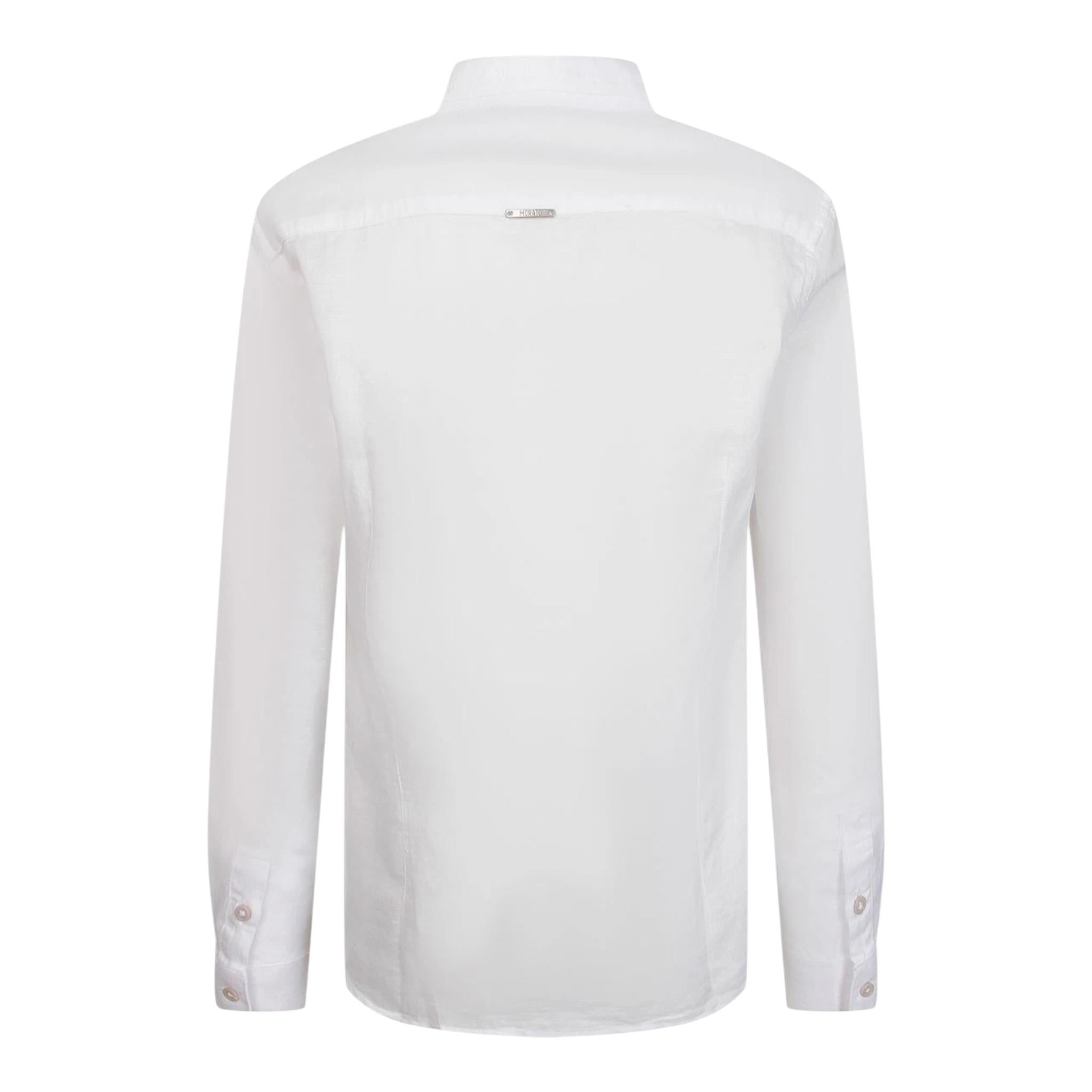 Antony Morato Camicia Tinta Unita con Collo Coreano per Bambino MKSL00279 BIANCO ANTONY MORATO 