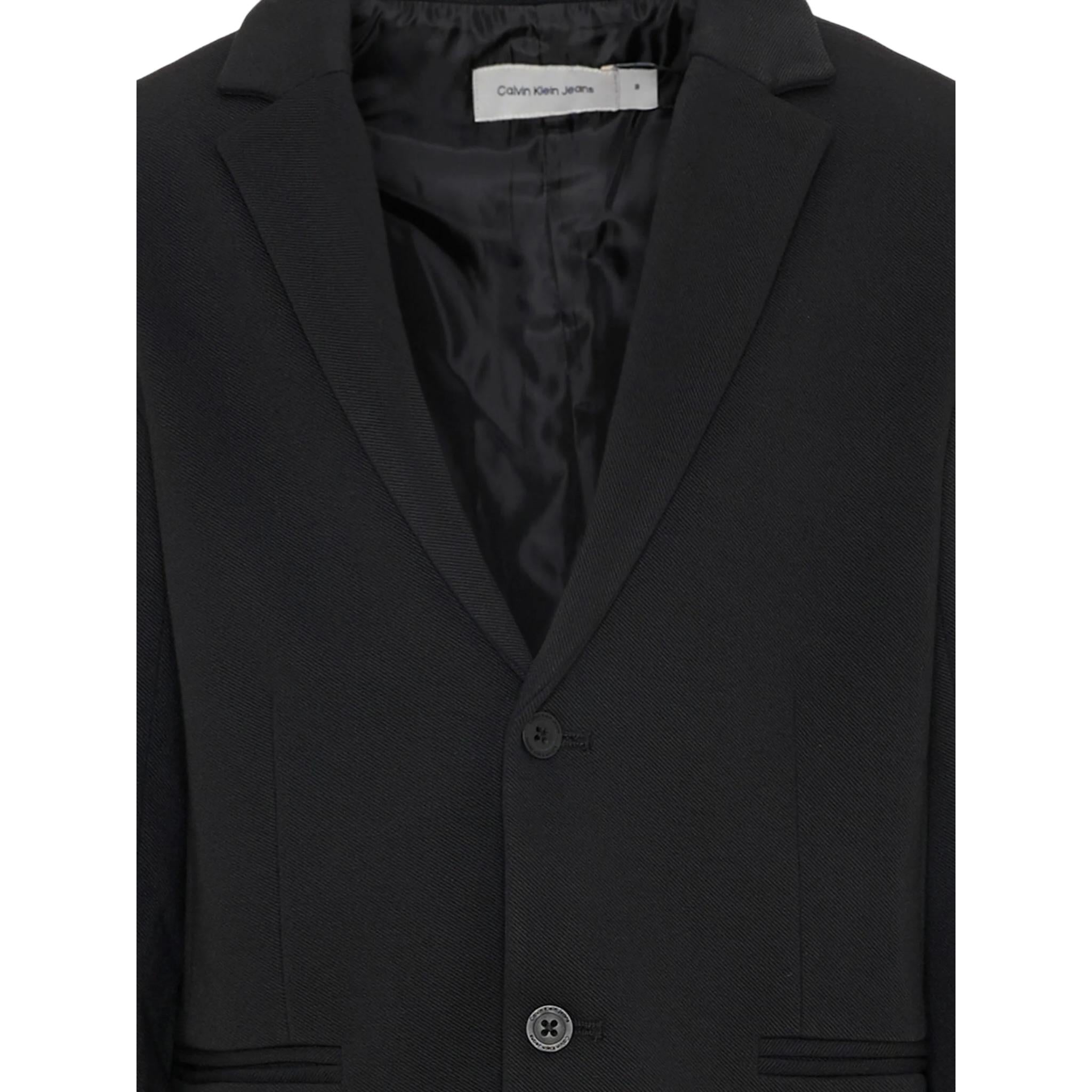 Calvin Klein Giacca tinta unita con Bottoni Nero per Bambino IB0IB02418XX NERO CALVIN KLEIN 