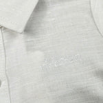 Mini Banda Camicia Mezza Manica Tinta Unita per Neonato 3B604 BIANCO MINI BANDA 