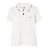 C.P. Company Polo Mezza Manica Tinta Unita per Bambino CNM000 PANNA C.P. COMPANY 