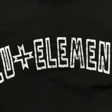 ZU+ELEMENTS felpa tinta unita girocollo con stampa Nero per Bambino ZU1707X NERO ZU+ELEMENTS 