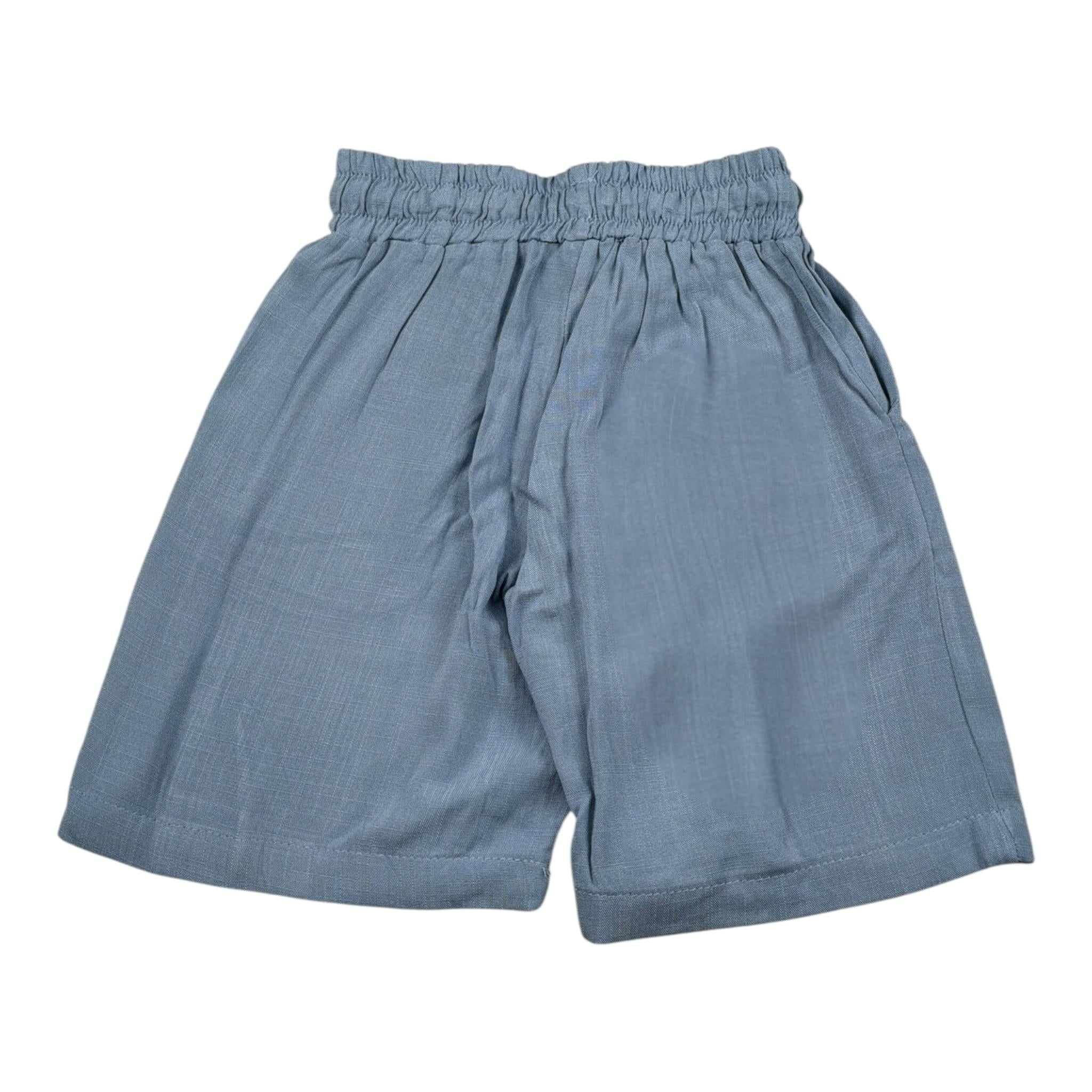 Make Bermua tinta unita con Elastico In Vita Polvere per Bambino MK002J POLVERE MAKE 
