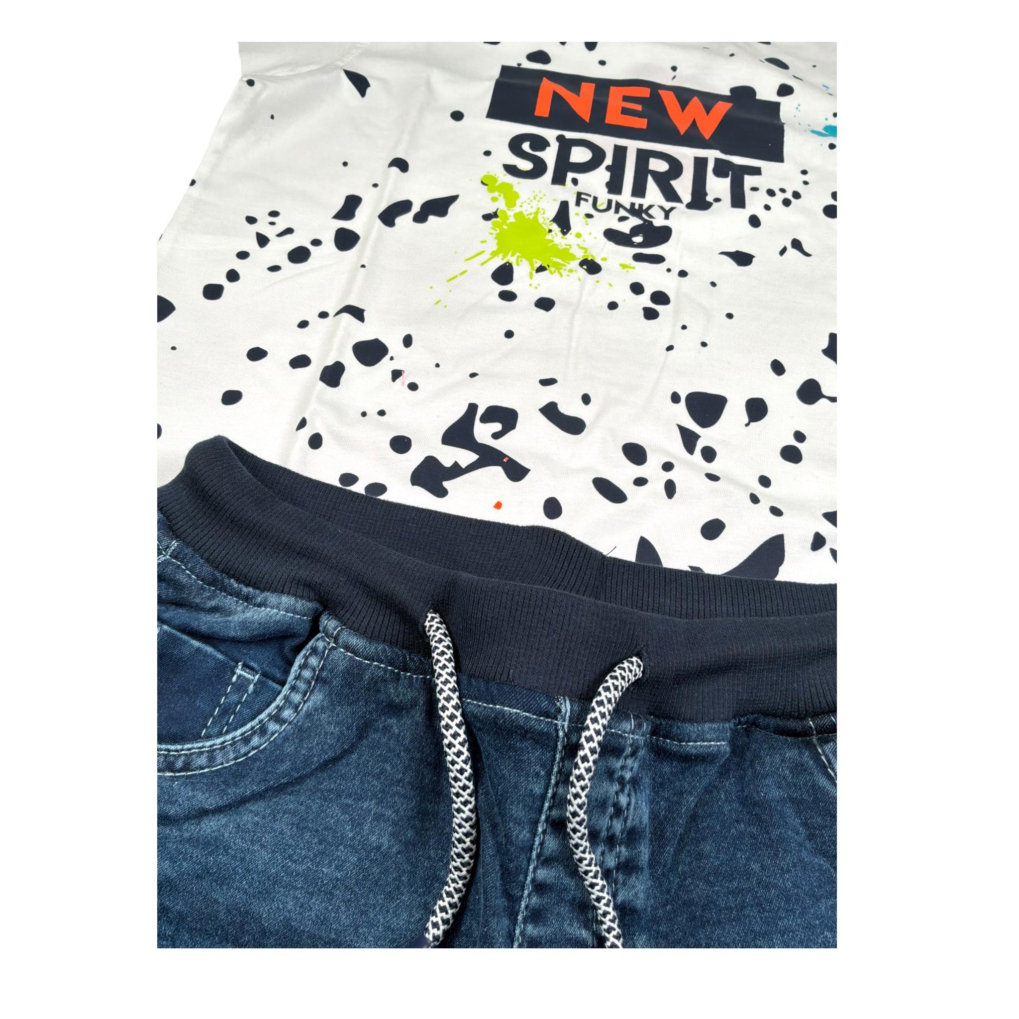 Janice Completo 2 Pezzi T-Shirt-Bermuda Bianco per Bambino 125102105 BIANCO JANICE 