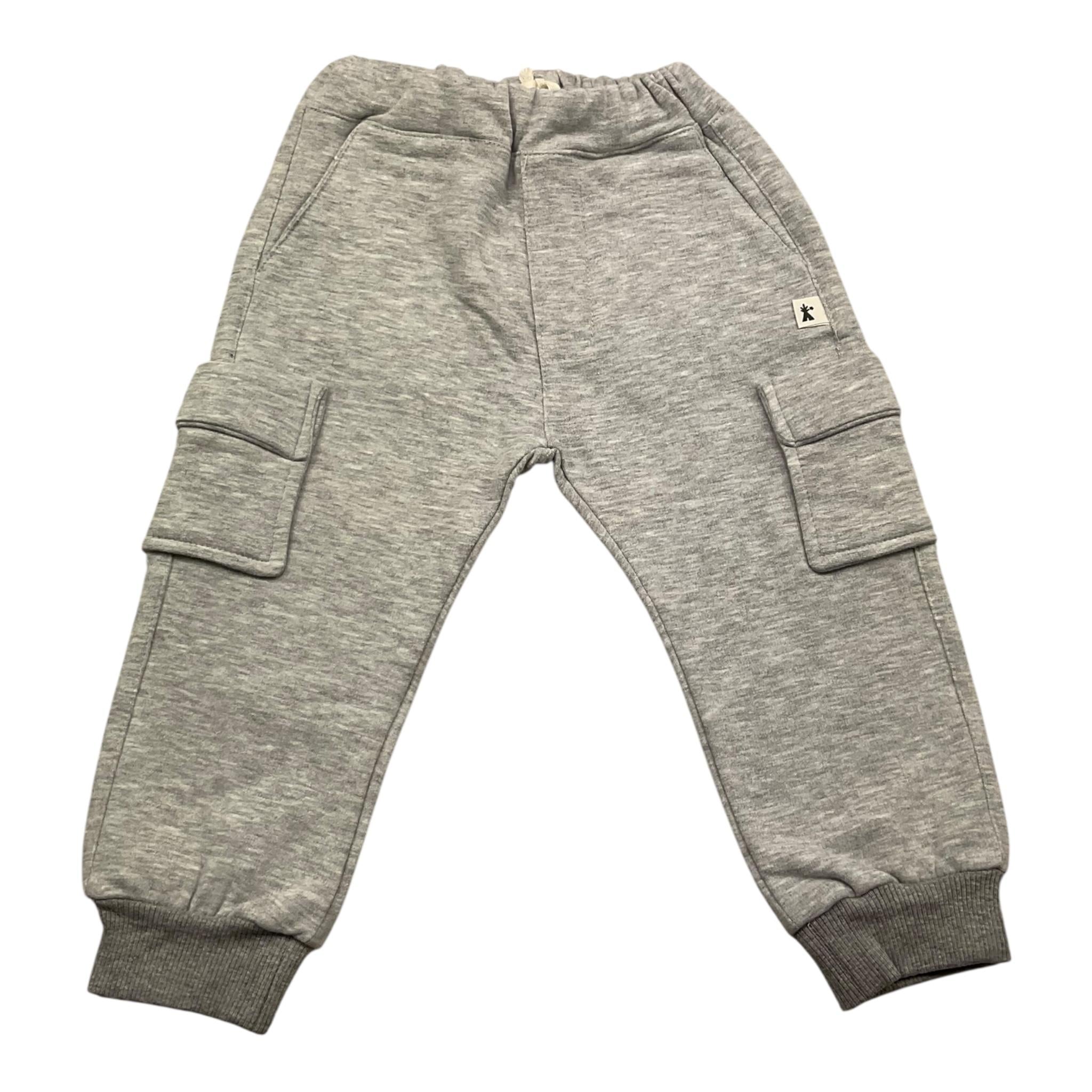 PETIT INDI pantalone tuta tinta unita Grigio per Bambino AW24BK88 GRIGIO PETIT INDI 