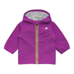 K-Way Giubbino Tinta Unita con Zip E Cappuccio per Bambina K2148NW VIOLA K-WAY 