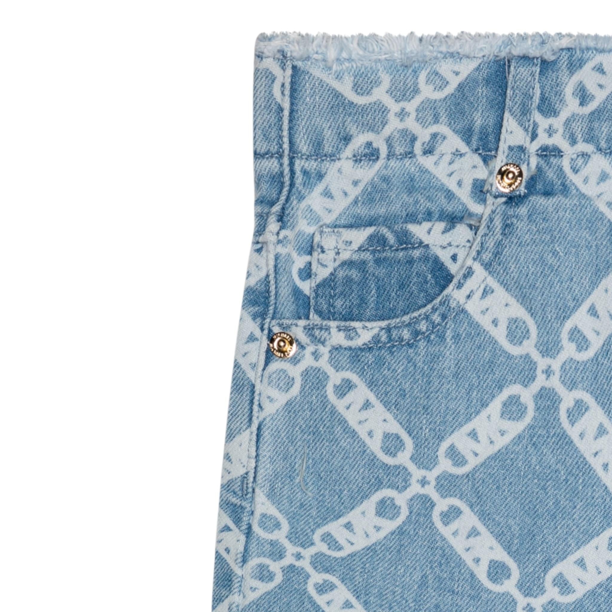 Michael Kors Short Tinta Unita In Denim per Bambina R30336 AZZURRO MICHAEL KORS 