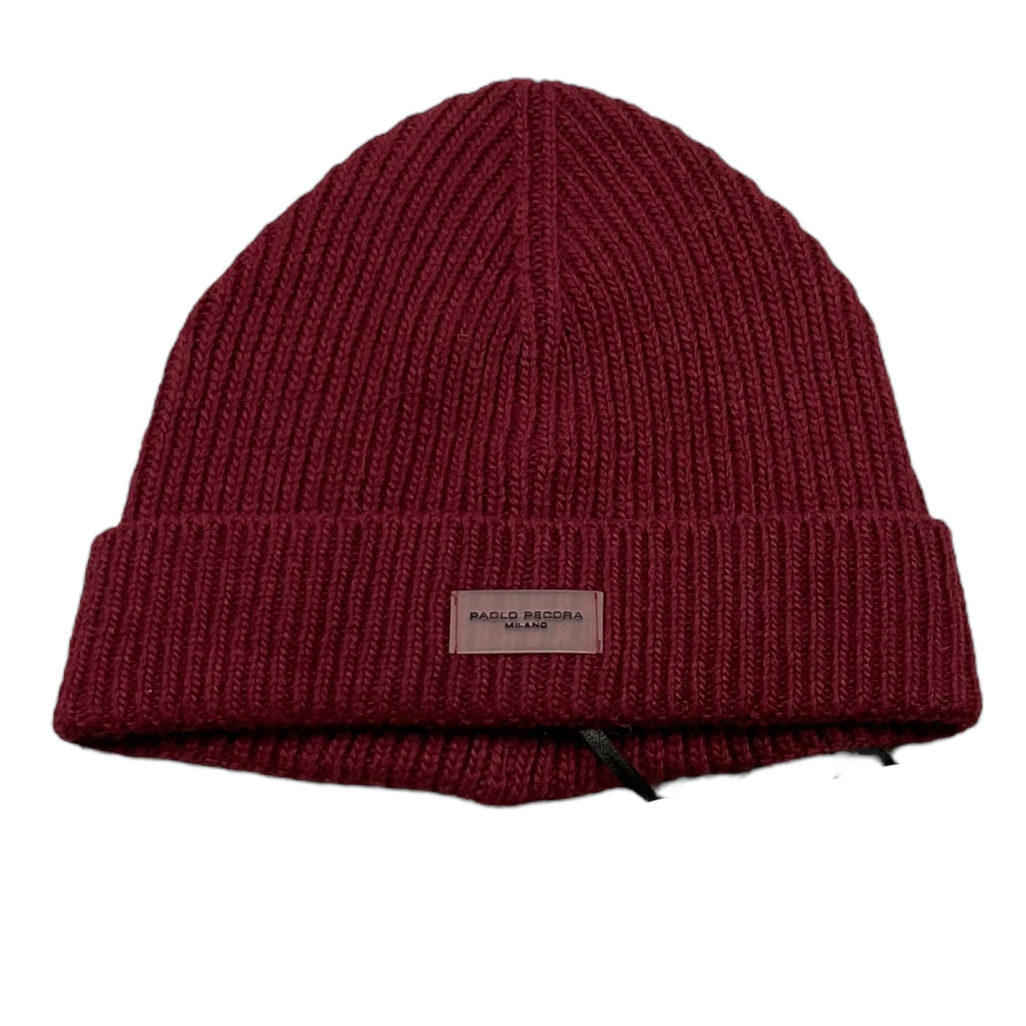 PAOLO PECORA cappello tinta unita con logo Rosso per Bambino PP4162 ROSSO PAOLO PECORA 