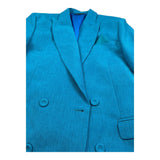 Daniele Alessandrini Giacca Tinta Unita Doppiopetto per Bambino 1235J00148 PETROLIO DANIELE ALESSANDRINI 