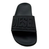 Diesel Ciabatta Tinta Unita con Logo per Bambino CIAB NERO DIESEL 