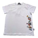 Daniele Alessandrini Rundhals-T-Shirt einfarbig mit Print weiß für Jungen