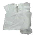 M+E' T-Shirt Girocollo tinta unita con Tulle Bianco per Neonata UE1768NX BIANCO M+E' 