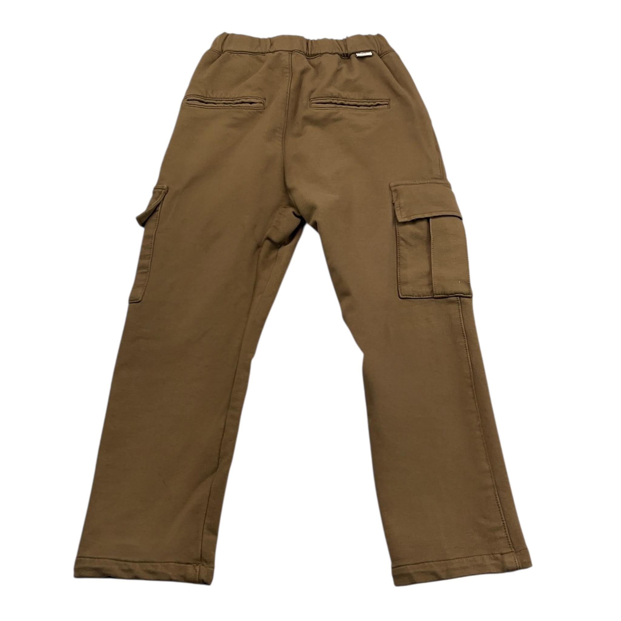 PAOLO PECORA pantalone tinta unita con elastico in vita Fango per Bambino PP3852 FANGO PAOLO PECORA 