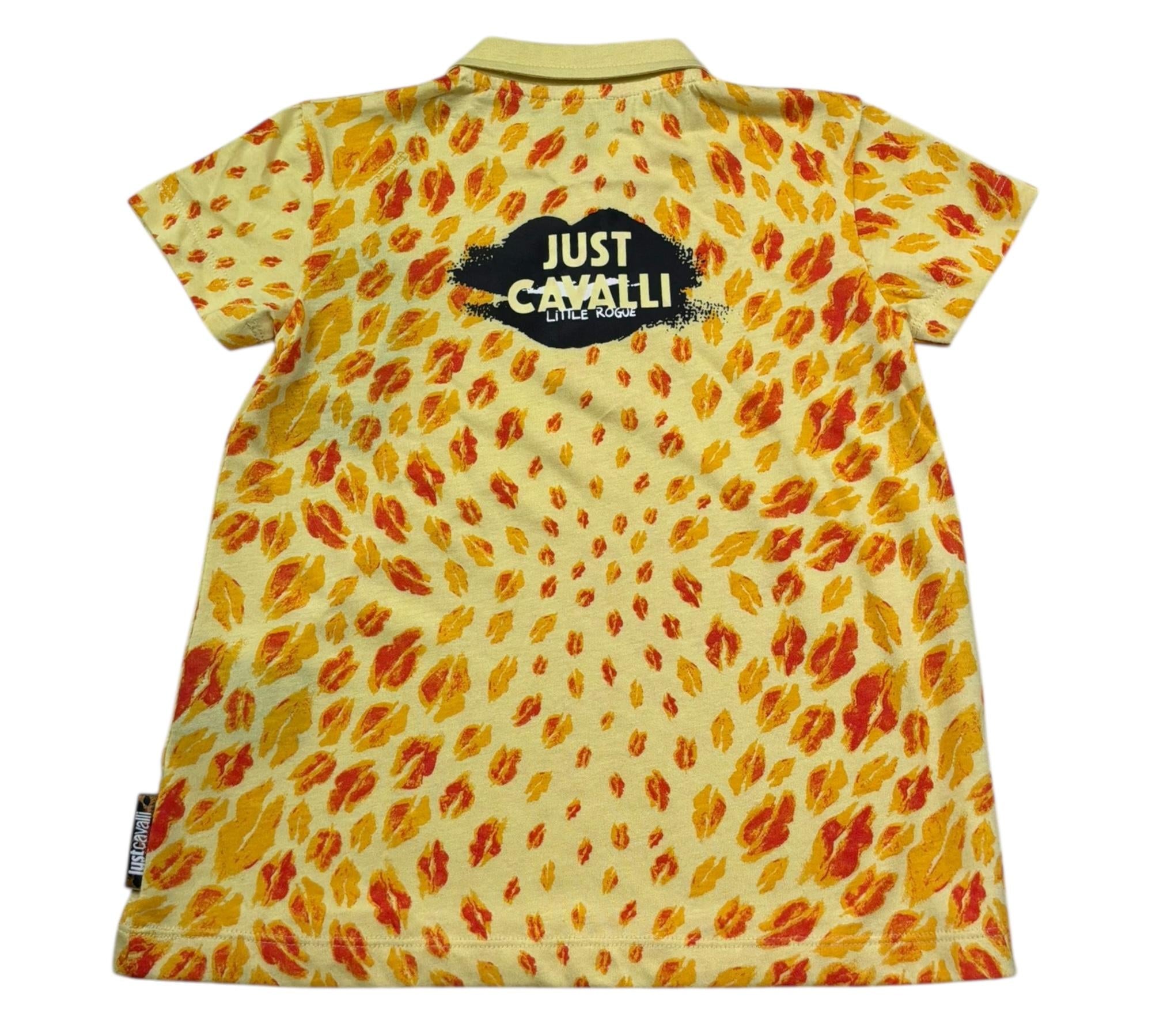 Just Cavalli Abito Polo Mezza Manica Stampa Fantasia per Neonata JIP26024VE GIALLO JUST CAVALLI 