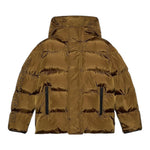 DSQUARED2 giubbino tinta unita con zip e cappuccio Marrone per Bambino DQ1732 MARRONE DSQUARED2 