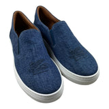 Etro Sneakers Tinta Unita In Denim Blu Per Bambino