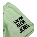 Calvin Klein Bermuda tinta unita con Stampa Verde per Bambino IB0IB01941T VERDE CALVIN KLEIN 