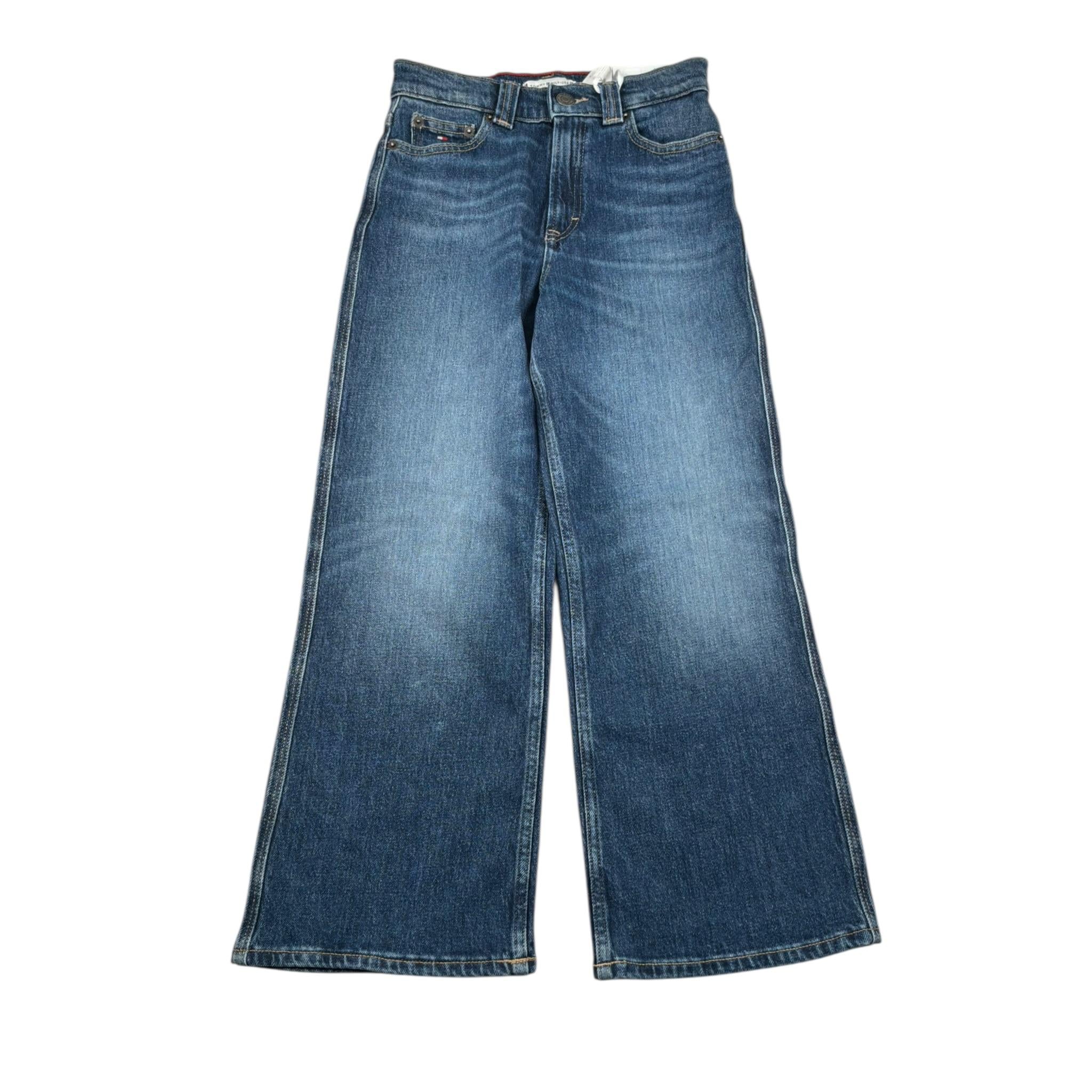 Tommy Hilfiger Jeans Tinta Unita con Girovita Regolabile per Bambina KG0KG08272 BLU TOMMY HILFIGER 