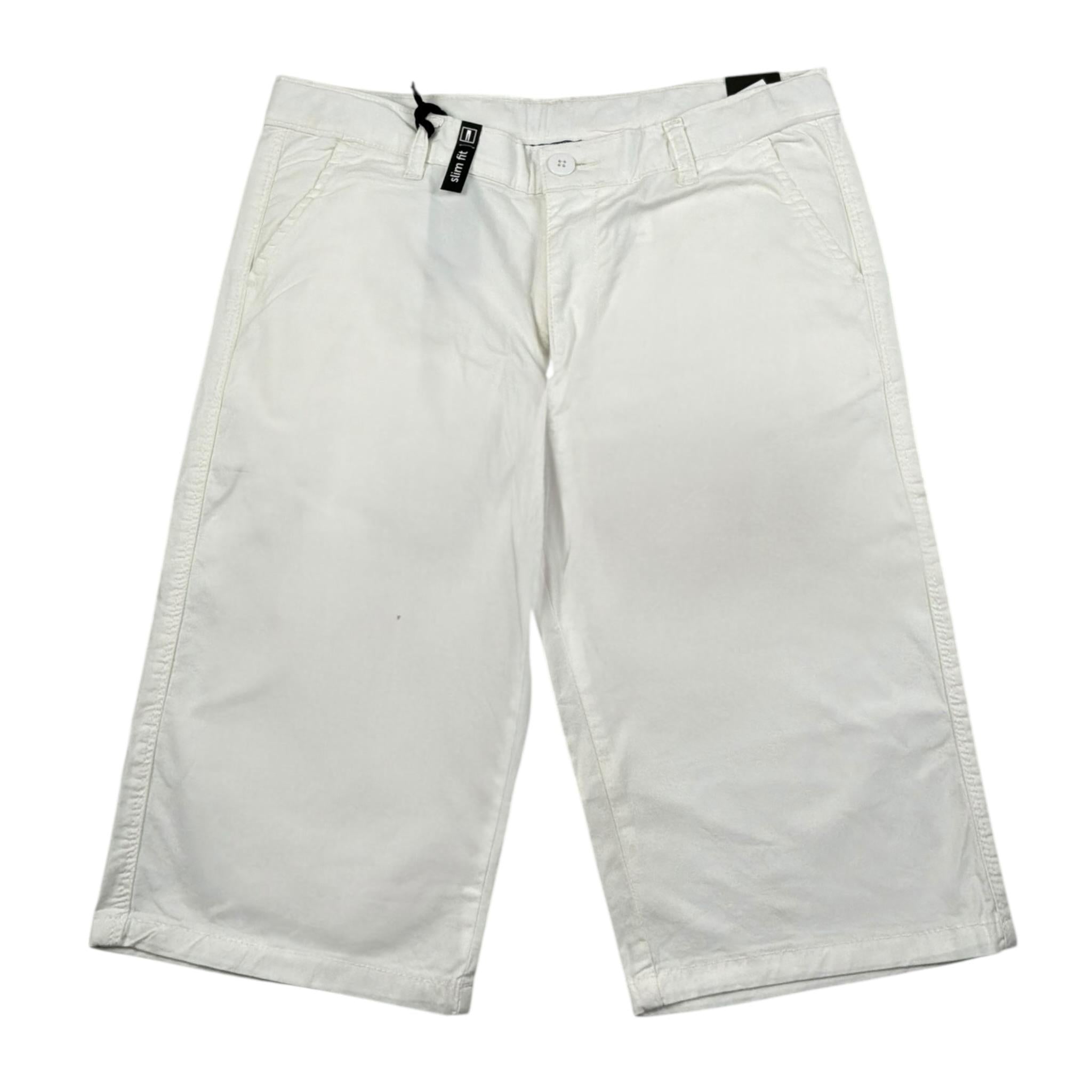 Sarabanda Bermuda Tinta Unita con Girovita Regolabile per Bambino 06641 BIANCO SARABANDA 