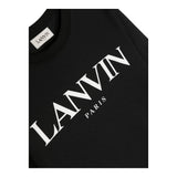 LANVIN shirt girocollo tinta unita cn logo Nero per Bambino N25145 NERO LANVIN 