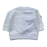 Moschino Felpa Girocollo Tinta Unita con Applicazioni per Neonato M9F03Q BIANCO MOSCHINO 