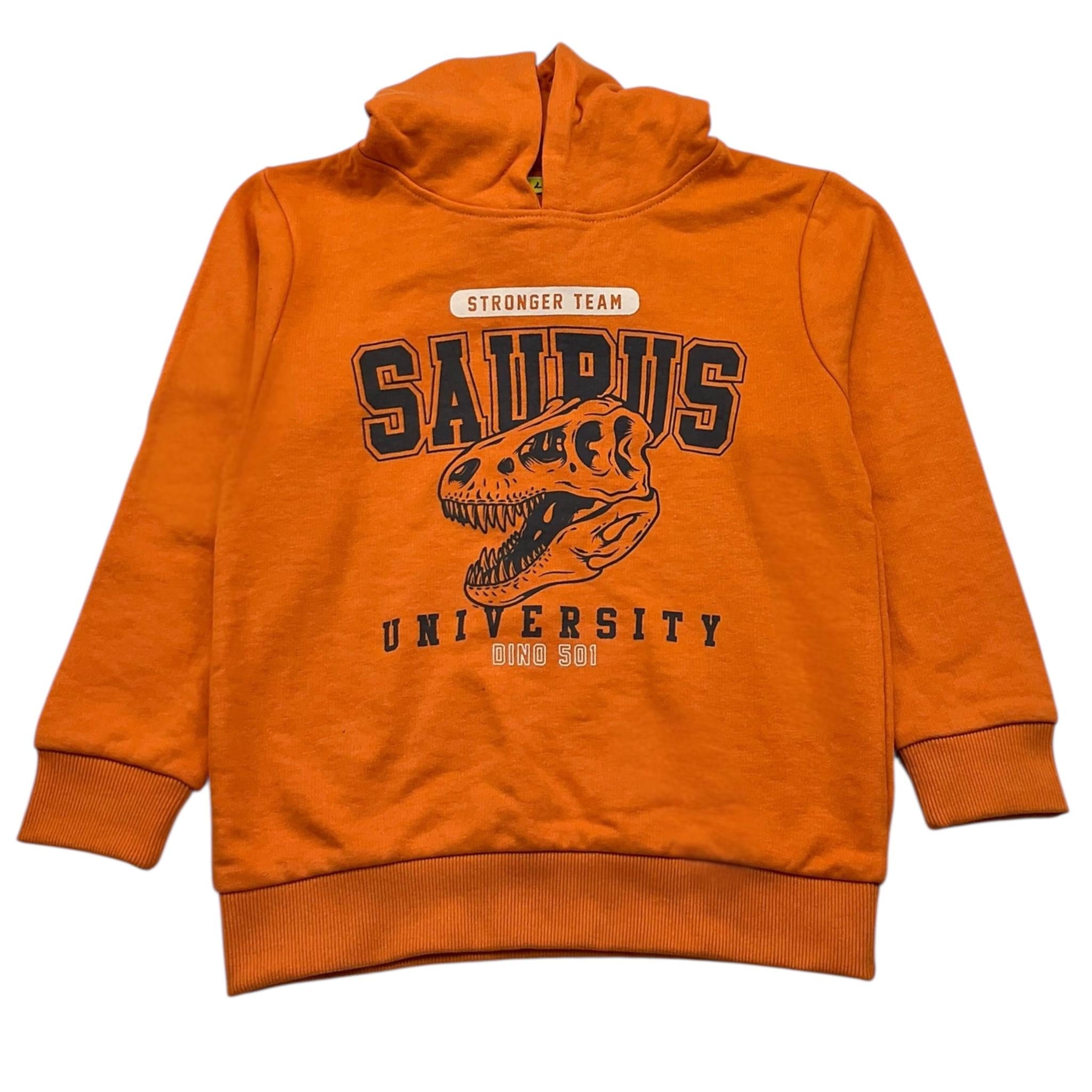 LOSAN felpa chiusa con cappuccio tinta unita con stampe Arancione per Bambino 51030236029022 ARANCIONE LOSAN 