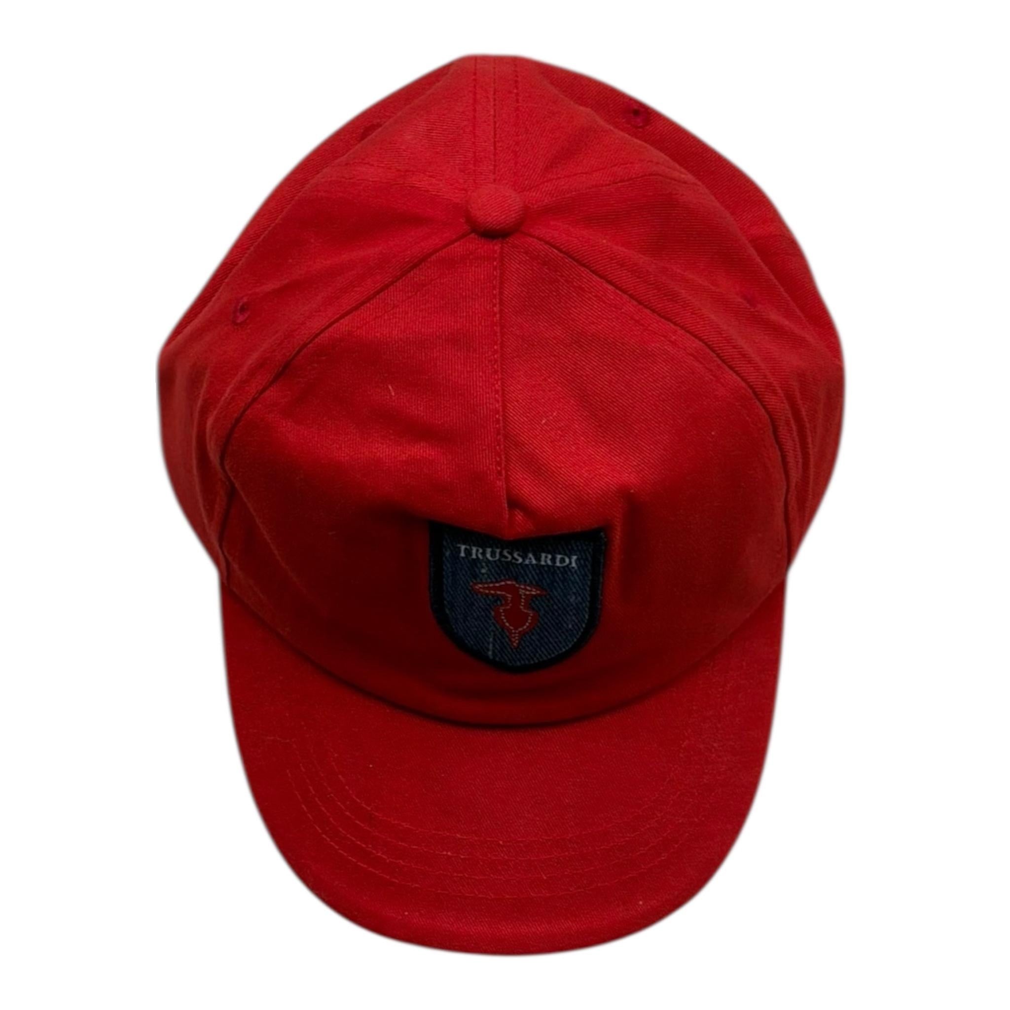 Trussardi Cappello Modello Berretto Tinta Unita con Stampa per Bambino TBP26165BT ROSSO TRUSSARDI 