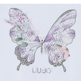 Liu Jo T-Shirt tinta unita con Brillantini Bianco per Bambina KA50922 BIANCO LIU JO 