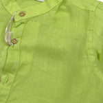 Sp1 Camicia tinta unita con Collo Coreano Verde per Neonato B3401397 VERDE SP1 