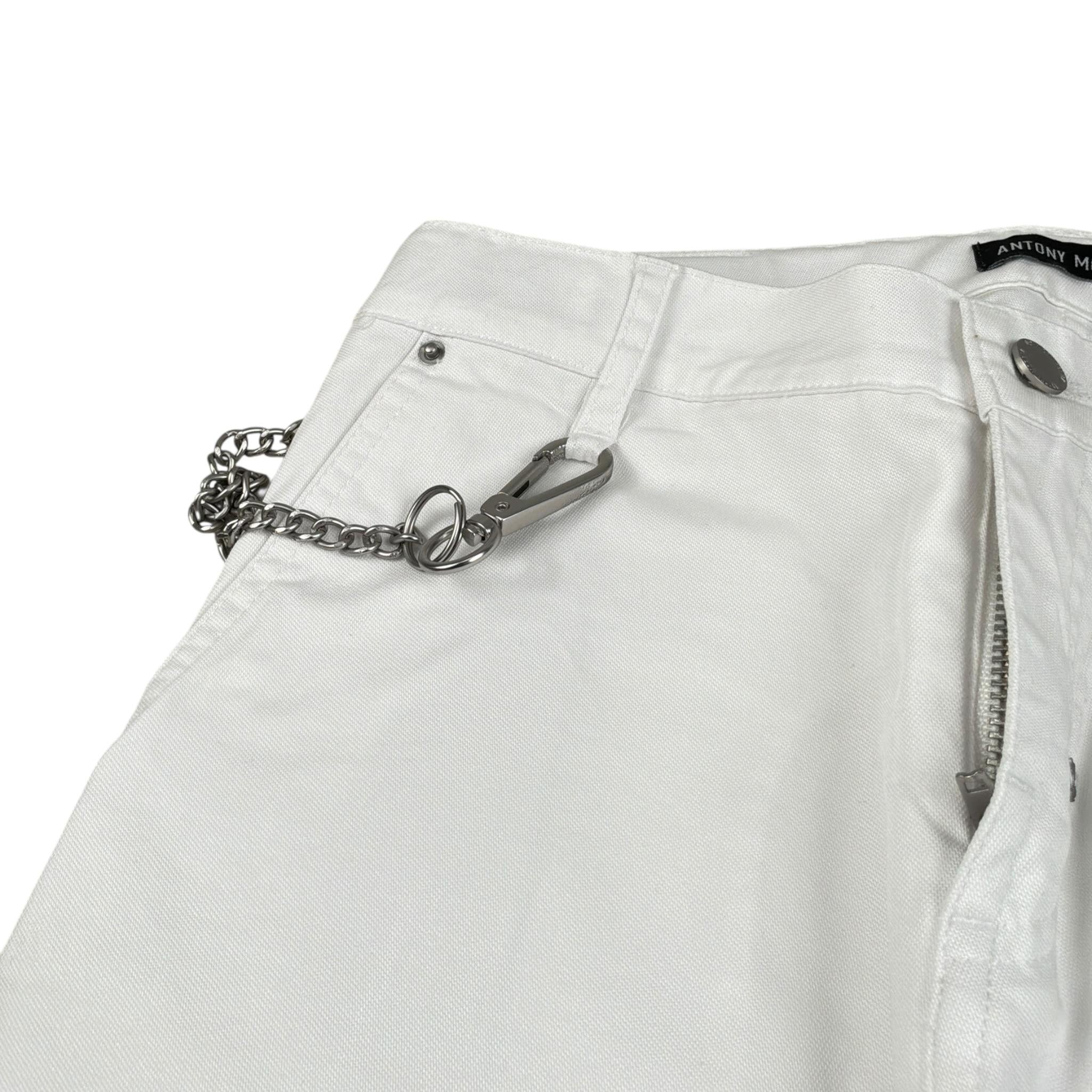 Antony Morato Pantalone tinta unita con Girovita Regolabile Bianco per Bambino MKTR00228X BIANCO ANTONY MORATO 