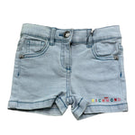 John Richmond Short In Denim Tinta Unita con Logo per Neonata RIP25031SH AZZURRO JOHN RICHMOND 