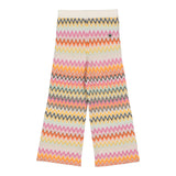MISSONI pantalone modello a palazzo tinta unita con fantasia Bianco per Bambina MV6B10 BIANCO MISSONI 