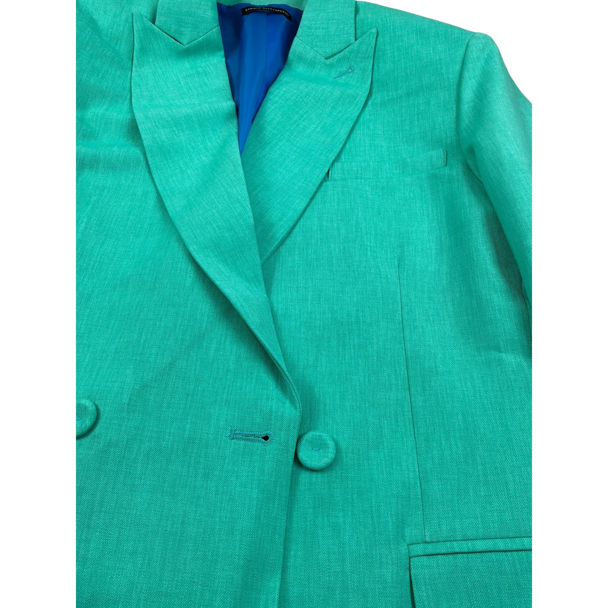 Daniele Alessandrini Giacca tinta unita Doppiopetto Verde per Bambino 1235J00148 VERDE DANIELE ALESSANDRINI 