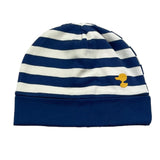 Lalalu' Cappello Fantasia A Righe Bicolore Panna/Blu Per Neonato