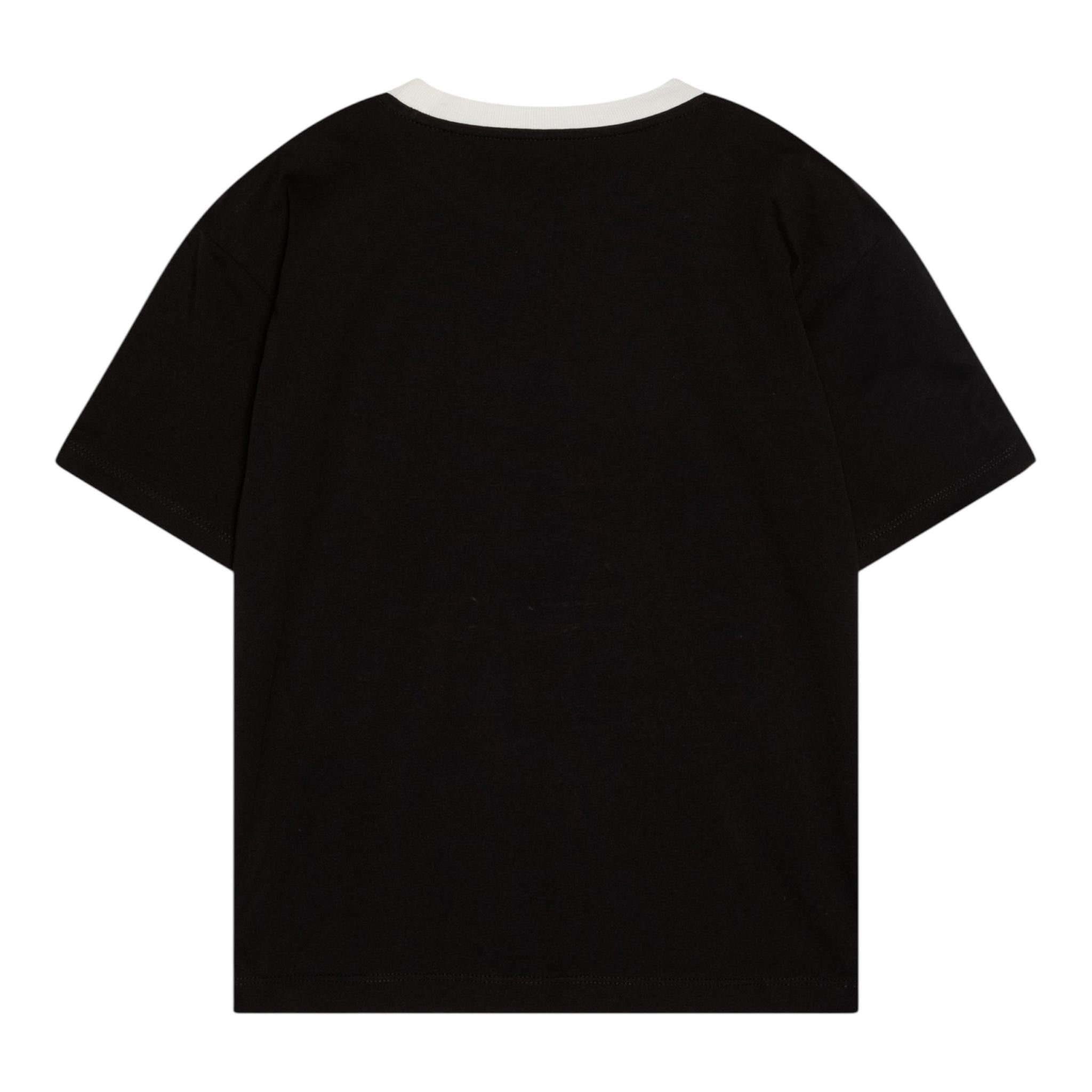 Calvin Klein T-Shirt Tinta Unita con Profili In Contrasto per Bambino IB0IB02457 NERO CALVIN KLEIN 