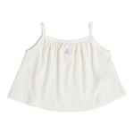 Calvin Klein Top Tinta Unita con Bretelle per Bambina IG0IG02870 PANNA CALVIN KLEIN 