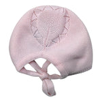 Granlei Cappello Tinta Unita con Ricami per Neonata 1134 ROSA GRANLEI 