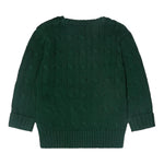 RALPH LAUREN maglia tinta unita con logo Verde per Neonato 320702674054 VERDE RALPH LAUREN 