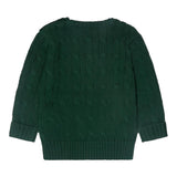 RALPH LAUREN maglia tinta unita con logo Verde per Neonato 320702674054 VERDE RALPH LAUREN 