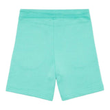 Dsquared2 Bermuda-Shorts im einfarbigen Trainingsanzug mit Logo-Print und elastischer Taille Aqua Green für Jungen