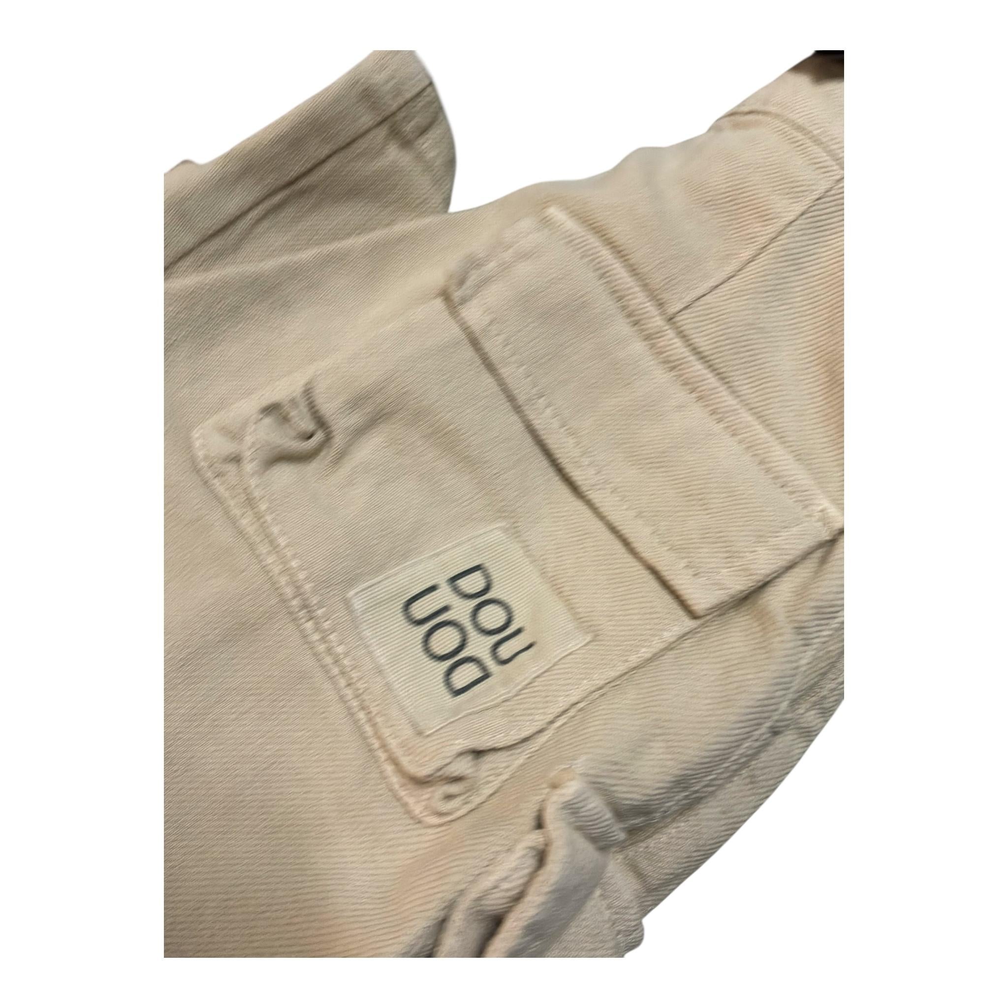 Dou Dou Pantalone Modello Cargo Tinta Unita per Bambina DW6P30X BEIGE DOU DOU 