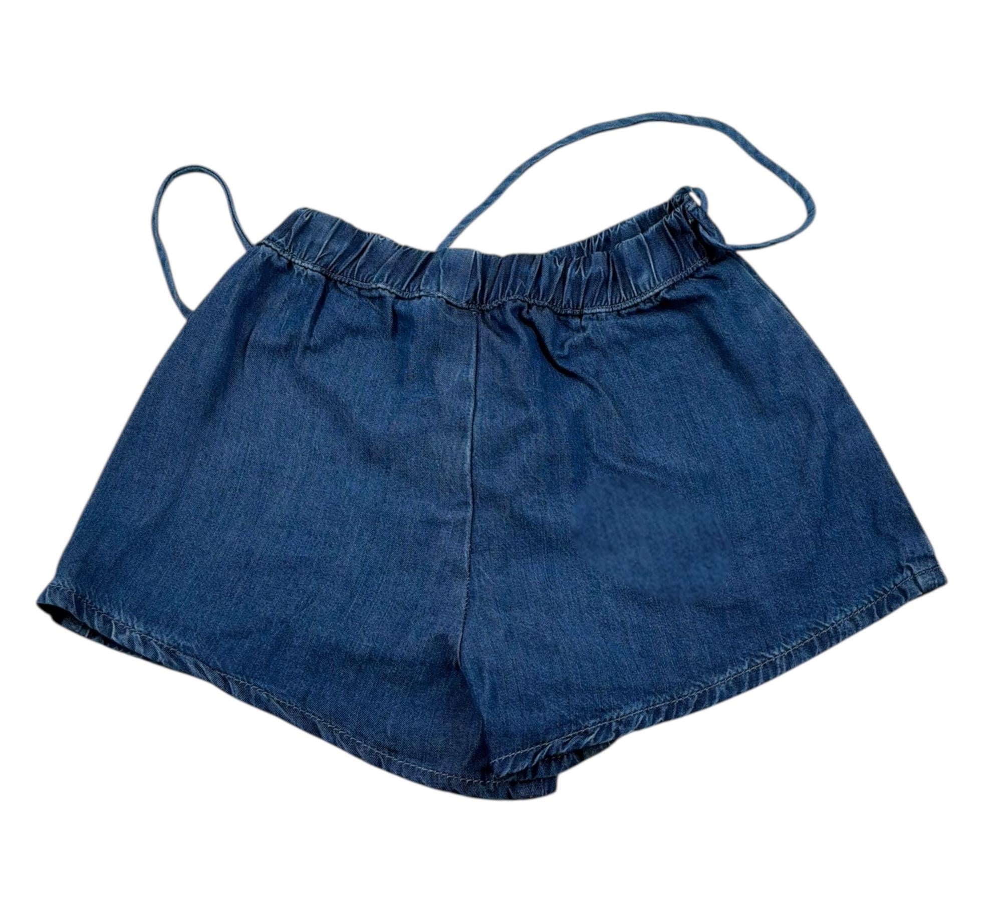 Liu Jo Short Tinta Unita In Denim per Bambina KA5123JX BLU LIU JO 