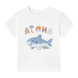 Mayoral T-Shirt Girocollo Tinta Unita con Stampa per Neonato 1066X BIANCO MAYORAL 