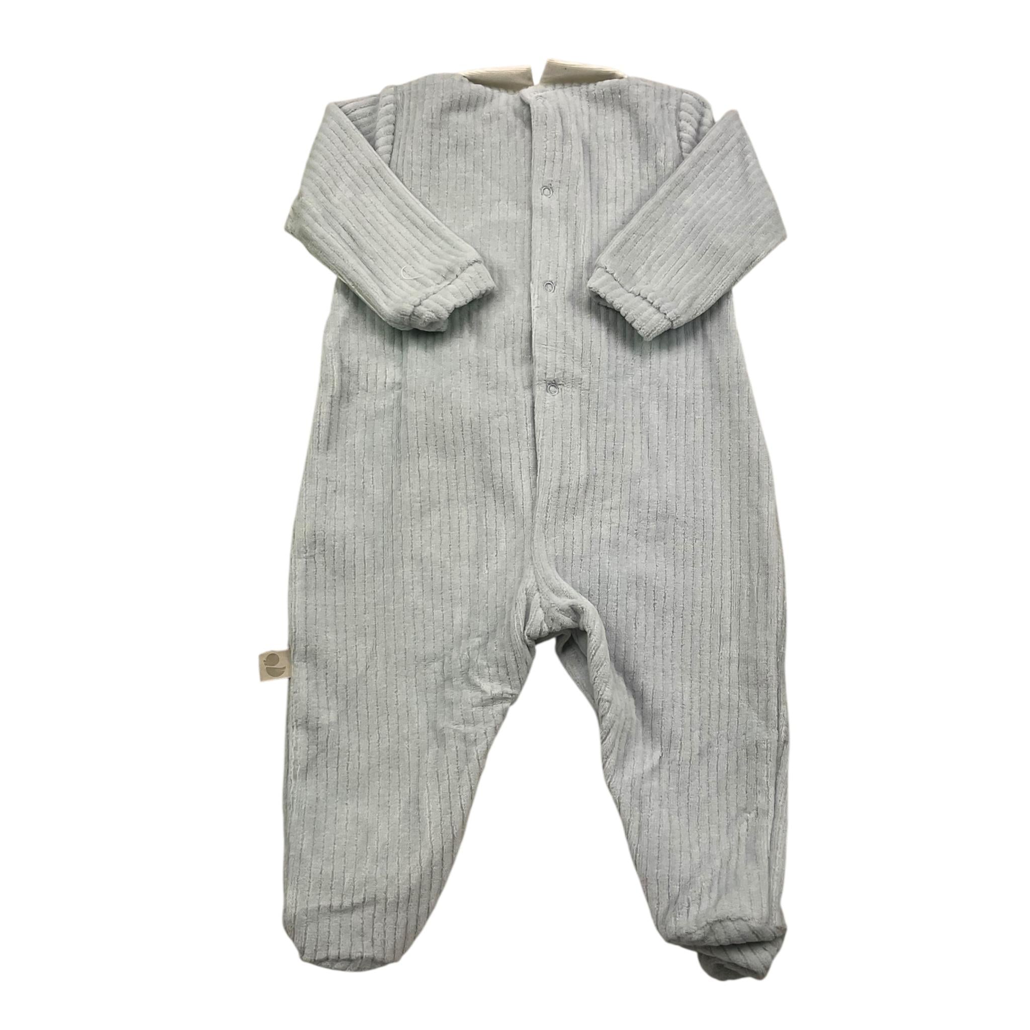LALALU' tutina tinta unita con stampa Azzurro per Neonato TCL1NXX AZZURRO LALALU' 