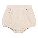 Dou Dou Short Tinta Unita con Elastico In Vita per Bambina DW6A09 BEIGE DOU DOU 