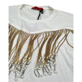 Jijil T-Shirt tinta unita con Applicazioni Bianco per Bambina JJE23TS037 BIANCO JIJIL 