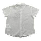 Le Bebe Camicia Mezza Manica Tinta Unita Collo Coreano per Neonato LBB4934X BIANCO LE BEBE 