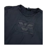 EMPORIO ARMANI shirt girocollo tinta unita con stampa logo brillantinata Nero per Bambina 6D3T17 NERO EMPORIO ARMANI 