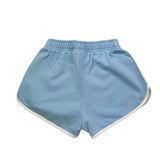 Saint Barth Short Tinta Unita con Profili In Contrasto per Bambina SB3101EMB AZZURRO SAINT BARTH 